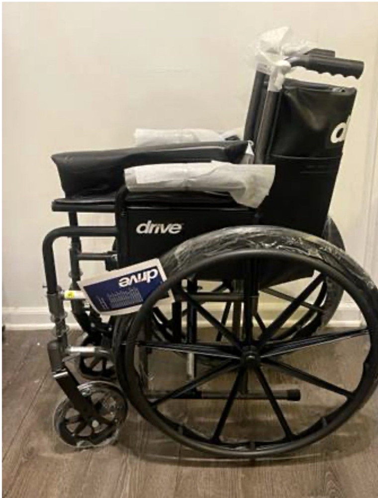 Drive Foldable Manual Wheelchair with 4 Wheels, Black will deliver local buyers
