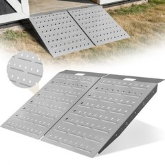 36″ x 48″ Shed Ramps 1800 LB Capacity Alloy Loading Dock Ramp for Garages, Barns