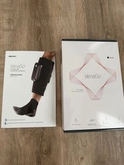 Aircast VenaGo DJO Portable DVT Prevention System Compression Leg Wraps Black
