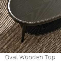 Sm Saint Mossi Saint Mossi Modern Black Coffee Table For Living Room