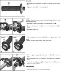 KTM Closed Lock On Hand Grip Set, 300, 350, 450, 500, XC, Standard, Black
