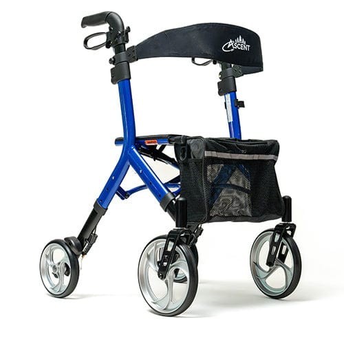 Ascent Euro-Style Rollator Cobalt Blue