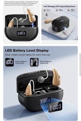 Hearing Aids For Seniors Adults（Silver Black