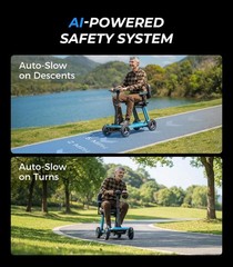 Paiseec Mobility Scooter for Seniors Airline Approved 32LB Ultra Lightweight