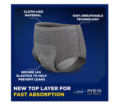 TENA Protective Underwear for Men, Maximum, XL, 72 count (Waist size 45in-58in)
