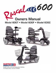OWNER’S MANUAL – Rascal Scooter 600