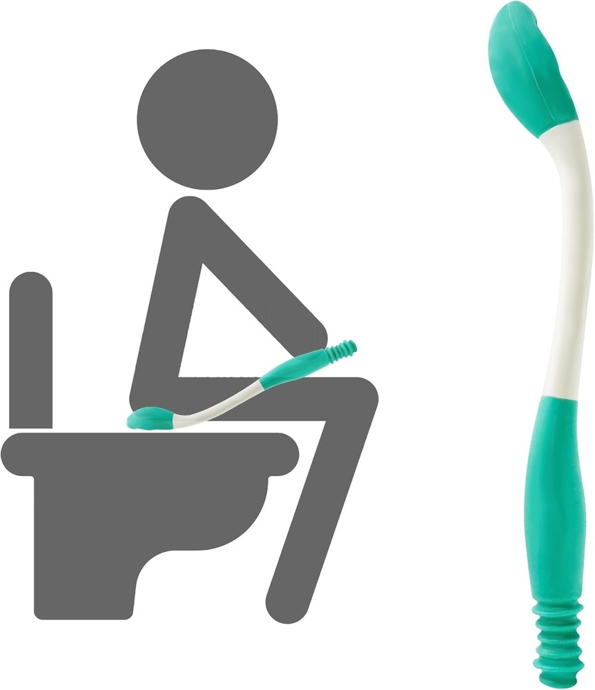 Toilet Aids Long Reach 15.7″ Comfort Butt Wiper for Disabled & Elderly