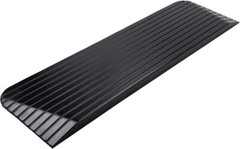 4″ Rise Solid Rubber Power Wheelchair Threshold Ramp Doorway 4″ Rise, 1 Pack