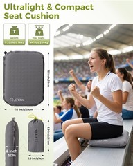 ATEPA Inflatable Seat Cushion, Compact Self-Inflating Seat Cushion for Stadium A
