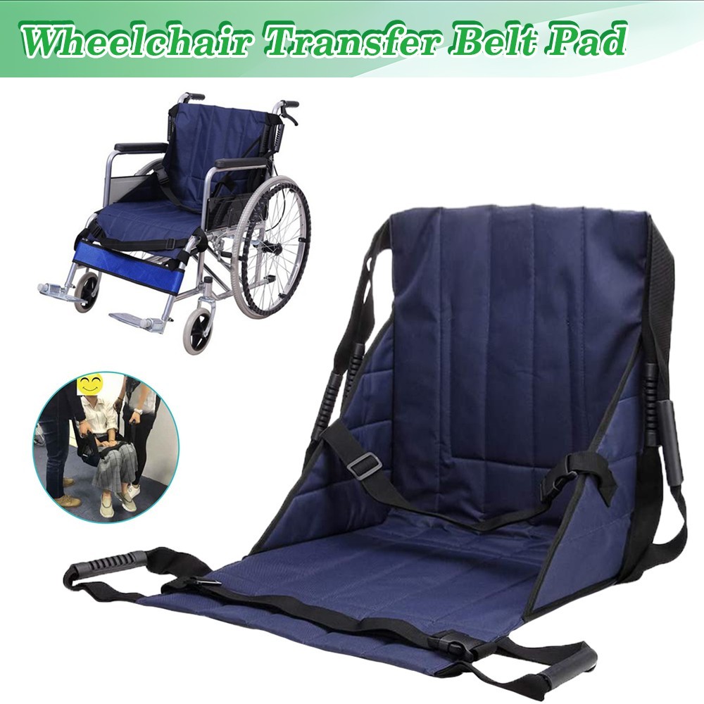 Patient Transfer Wheelchair Seat Cushion Lift Stair Slide Board Safety Blue Pad