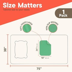 Washable Underpads Medium 18″ x 24″ (Pack of 1) – Reusable Waterproof Bed Pad