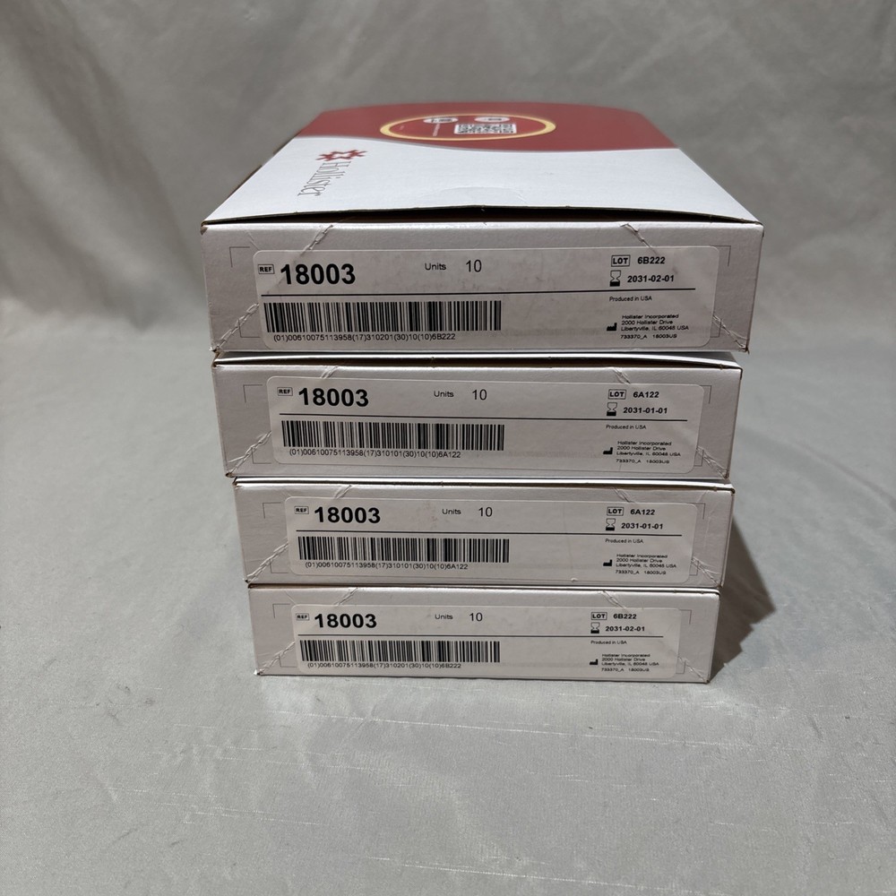 40 Hollister 18003 New Image 2-Pc Drainable Pouches 2-1/4″ 1BX/10EA Exp.2031