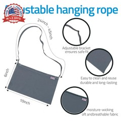Mastectomy Drainage & Shower Pouch, Dark Gray | Post Mastectomy Support