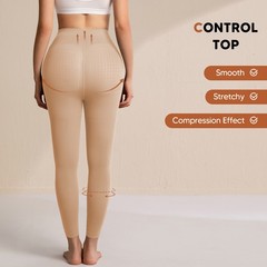 8-15 mmHg Compression Pantyhose for Women Footless High Waist Support Tights