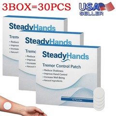 3xSteadyhands Tremor Control Patch, Steady Hands Control Patch – Hand Stabilizer