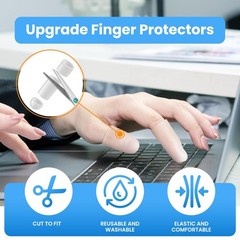 JUMPOW Gel Finger Cots Protectors, Finger Covers Caps Sleeves Silicone Flexib…