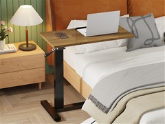 Over Bed Chair Table Hospital Overbed Height Adjustable Laptop Tray Stand Tilt