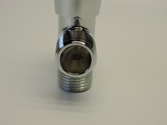 Shower Valve Flow Diverter Polished Chrome Solid Brass Push Button S01070