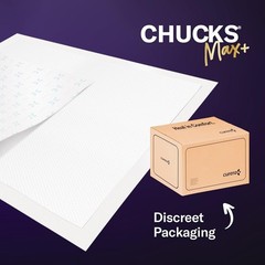 Chucks MAX+ Hospital Bed Pads Disposable Adult 36 x 36 Soft And Breathable Pads