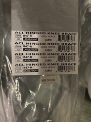 Advanced Ortho Hinged ROM Post Op Knee Brace ACL 84X Large Right NEW