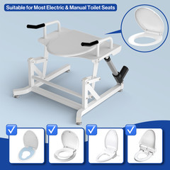 Electric Toilet Lift Seat – Powered Toilet Seat Risers with Handles for Seniors