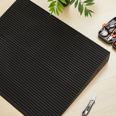4″ Rise Lightweight EVA Threshold Ramp for Wheelchairs, Walking, Scooter, 36″L x