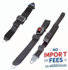 Q’STRAINT Q8-6325-A Lap Shoulder Belt Wheelchair Tie-Down System Restraint Black