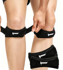IPOW Patella Tendon Knee Strap 2 Pack Knee Pain Relief & Patella Stabilizer Knee