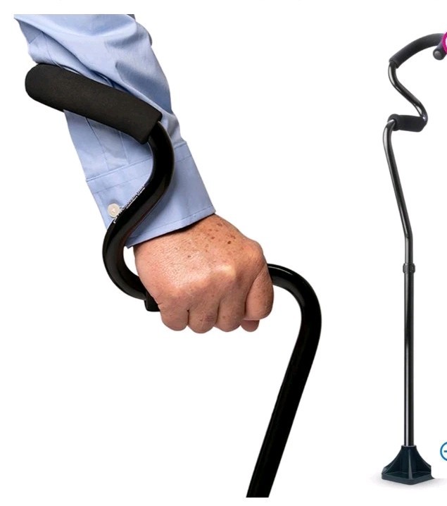 StrongArm Comfort Cane w/ Self Standing Base Lightweight *Best Price