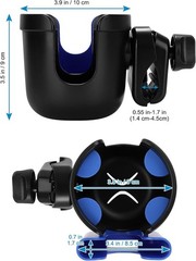 2-in-1 Wheelchair & Walker Cup Holder with Phone Holder – Universal Fit