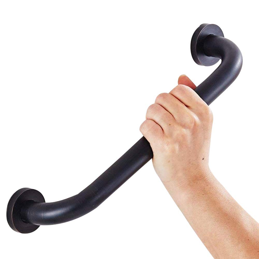 Brass Shower Grab Bar, Oil Rubbed Bronze Support Bar Bathroom Hand Rail for H…