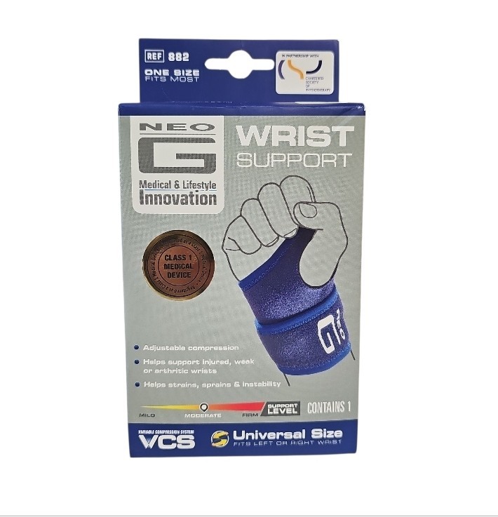 Neo G Wrist Support Brace – #882 Class 1 Medical Device Universal Size