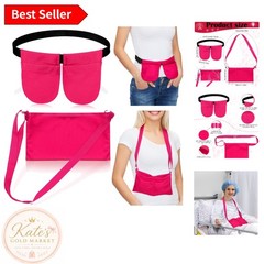 Dual Pocket Mastectomy Drain Holder with Elegant Shower Bag for Recovery Comfort
