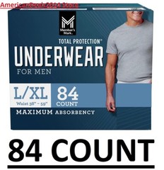 Member’s Mark Total Protection Underwear for Men, Small/Medium Large/Extra Large