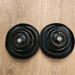NEW Z-Coil Medium Spring Coil Heel Replacements Black Pair Authentic W/ Screws