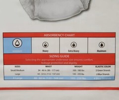 Cardinal Health Disposable Underwear X-Large 25 Ct Moderate Absorb 1850R