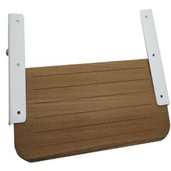 Foldable Teak Step White Painted Brackets Boat Fold-up Step Long-Lasting