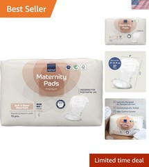 Anatomically Shaped Maternity Pads – 15 Count with Breathable Design for Comfort