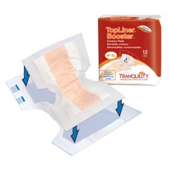 Tranquility Incontinence Liner 21.5in Length Heavy Absorbency – 4 Packs of 12