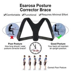 Comfortable Lightweight Back Posture Corrector with Straps for Adult Teens Youth