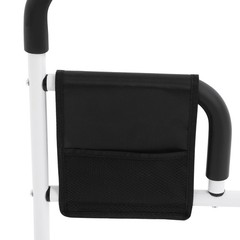 220lbs Load Bedside Handrail, U-Shaped Fixed Bed Rail, Black Bed Safety Handrail