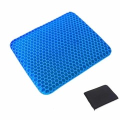 Gel Seat Cushion Set for Long Sitting Double Thick Office Desk Home Wheelchair