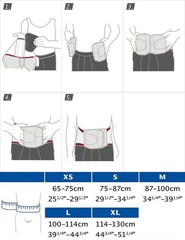 Actimove LumbaMotion Back Support with Pressure Pads (Size: S) Charcoal