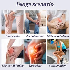 Dark Grey Wool Brace Pad Cashmere Thermal Leg Sleeve NonSlip Kneecap Men Women