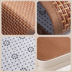 Cool Rattan Woven Chair Cushion Summer Breathable Non-Slip Ice Mat Seat Pad Comf