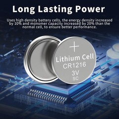 PKCELL 10 Pack CR1216 Watch Battery 3V Lithium 10 Count (Pack of 1)
