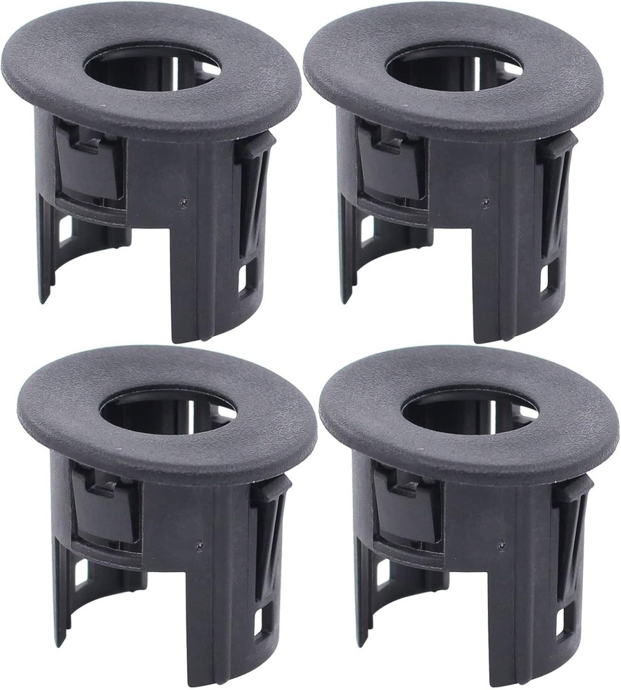 4Pcs Black Rear Bumper Parking Aid Assist Sensor Bracket Bezel Housing 258447