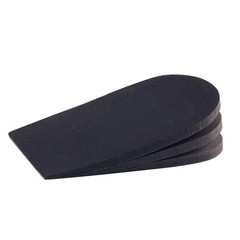 SIIHEA Adjustable Heel Lifts for Shoes, 1/4“ Medium (Single lift), Black