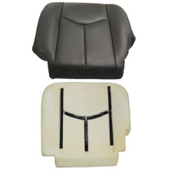 Dark Gray Leather Seat Cover for Driver 692 or 69i – Side Bottom Replacement