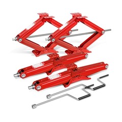 DNA MOTORING 4-Pack 5000lbs RV Trailer Stabilizer Leveling Scissor Jacks with…